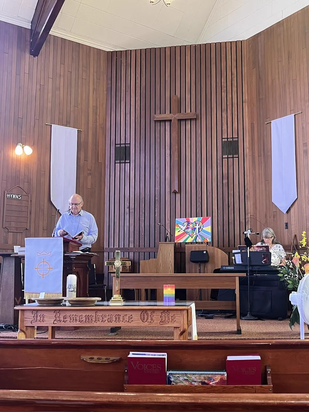 The Bible study circle gathered at St. Paul’s